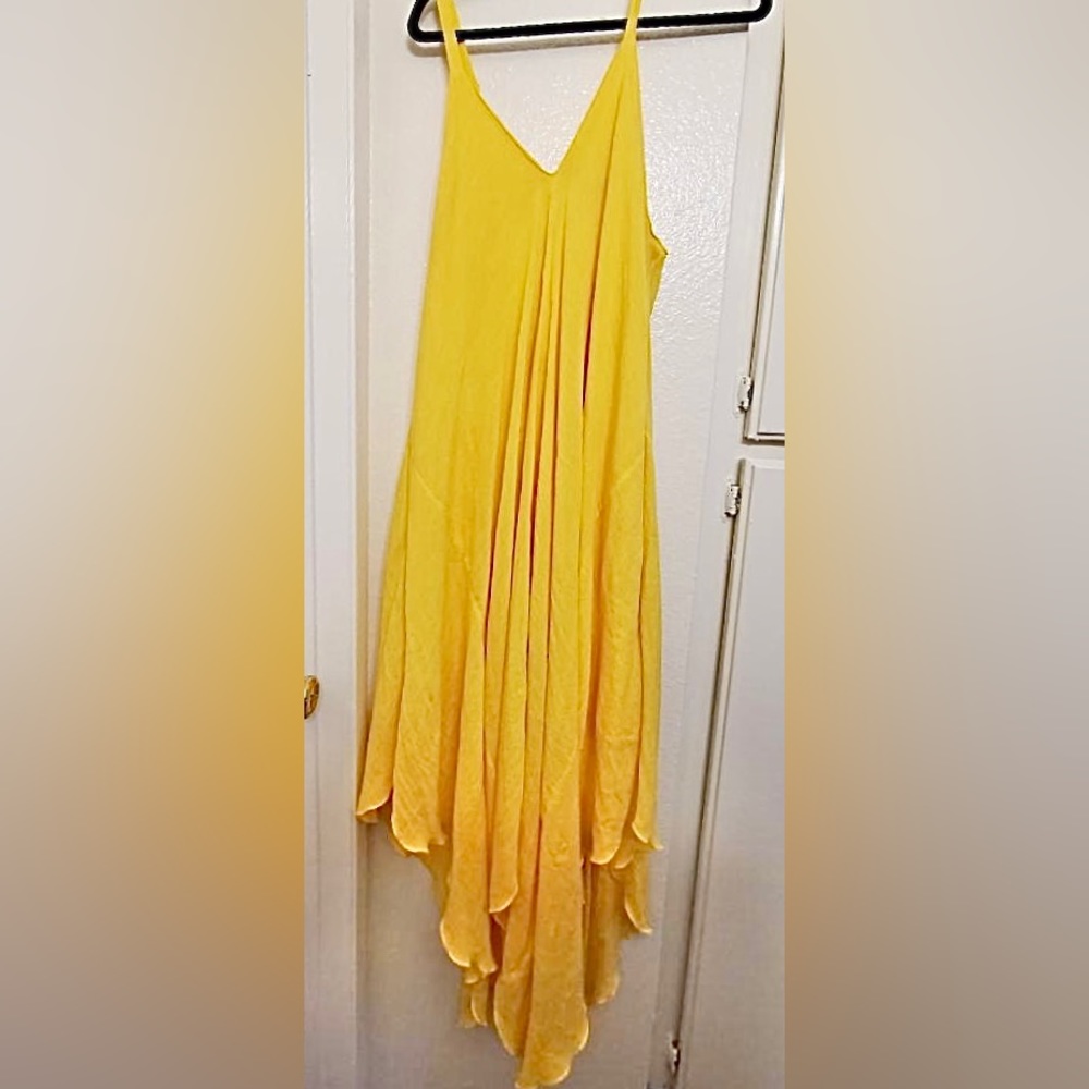 Vibrant Yellow Slip Dress 3X Mlle Gabrielle